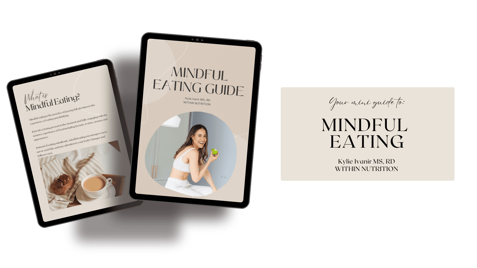 Free mindful eating guide by Within Nutrition for healthier eating habits.